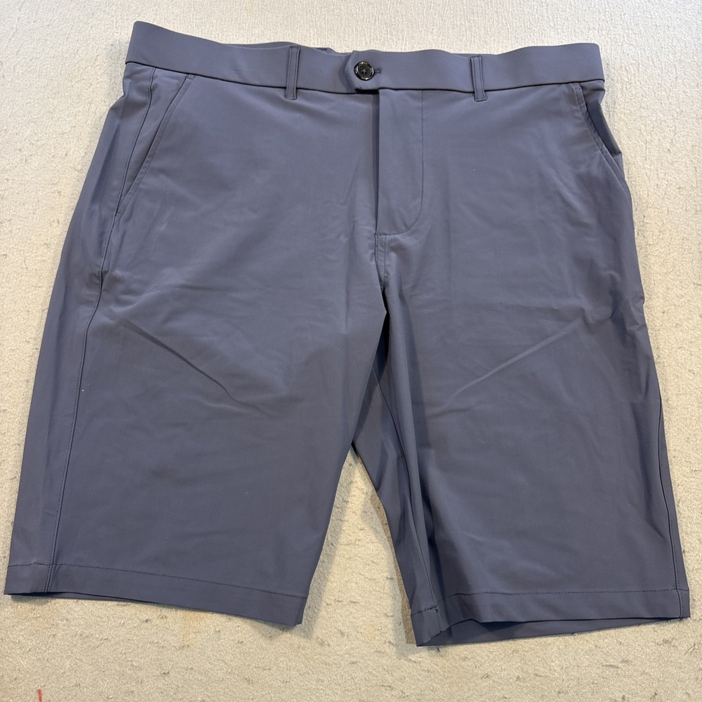 Greyson Shorts Blue Montauk Mens 36 10 Performance Stretch Golf Chino